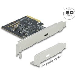 Karta PCI Express x4 do 1x zewn. USB-C 20Gbps Delock 89036