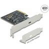 Karta PCI Express x4 do 1x zewn. USB-C 20Gbps Delock 89036