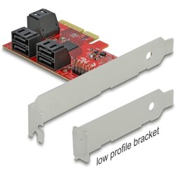 Karta PCI Express x4 6-portowa SATA low profile Delock 89042
