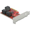 Karta PCI Express x4 6-portowa SATA low profile Delock 89042