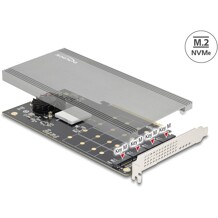 Karta PCI Express x16 4x NVMe M.2 key M Delock 89044