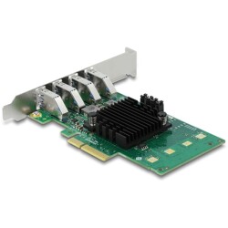 Karta PCI Express x4 do 4x zewn. USB-A SuperSpeed 5Gbps quad channel low profile Delock 89048