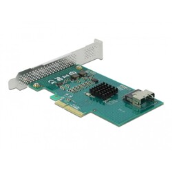 Karta PCI Express x4 4x SATA 6Gb/s RAID HyperDuo low profile Delock 89051