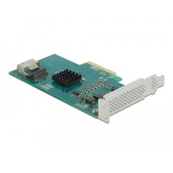 Karta PCI Express x4 4x SATA 6Gb/s RAID HyperDuo low profile Delock 89051