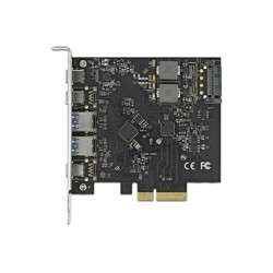 Karta PCI Express x4 do 3x USB-C + 2x USB-A SuperSpeed 10Gbps Delock 89074
