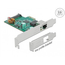 Karta PCI Express x1 1x RJ45 2,5 Gigabit LAN PoE+ Delock 89139