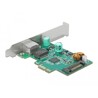 Karta PCI Express x1 1x RJ45 2,5 Gigabit LAN PoE+ Delock 89139
