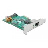 Karta PCI Express x1 1x RJ45 2,5 Gigabit LAN PoE+ Delock 89139