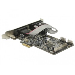 Karta PCI Express x1 4x RS-232 + 1x LPT Delock 89177
