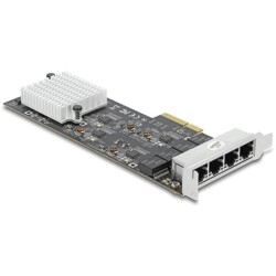 Karta PCI Express x4 4x RJ45 2,5 Gigabit LAN Delock 89192