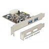 Karta PCI Express x1 do 2x zewn. USB-A 5Gbps Delock 89241