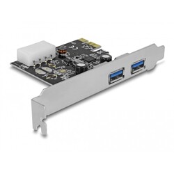 Karta PCI Express x1 do 2x zewn. USB-A 5Gbps Delock 89243