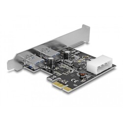 Karta PCI Express x1 do 2x zewn. USB-A 5Gbps Delock 89243