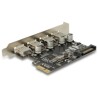 Karta PCI Express x1 do 4x zewn. USB-A 5Gbps Delock 89297