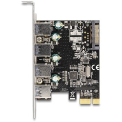 Karta PCI Express x1 do 4x zewn. USB-A 5Gbps Delock 89297