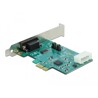 Karta PCI Express x1 1x RS-232 High Speed 921K z zasilaniem Delock 89333