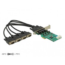 Karta PCI Express x1 4x RS-232 High Speed 921K z zasilaniem Delock 89335