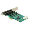 Karta PCI Express x1 4x RS-232 High Speed 921K z zasilaniem Delock 89335
