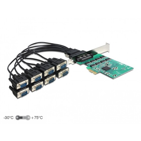 Karta PCI Express x1 8x RS-232 High Speed 921K Delock 89336