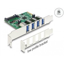 Karta PCI Express x1 do 4x zewn. USB-A 5Gbps Delock 89360