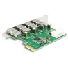 Karta PCI Express x1 do 4x zewn. USB-A 5Gbps Delock 89363