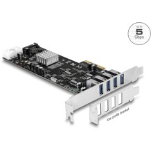 Karta PCI Express x4 do 4x zewn. USB 5Gbps quad channel Delock 89365