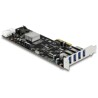 Karta PCI Express x4 do 4x zewn. USB 5Gbps quad channel Delock 89365