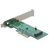 Karta PCI Express x4 1x NVMe M.2 key M 80mm low profile Delock 89370