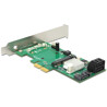 Karta PCI Express x2 hybrydowa 3x SATA 6Gb/s + 1x mSATA wewn. Delock 89371