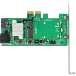 Karta PCI Express x2 hybrydowa 3x SATA 6Gb/s + 1x mSATA wewn. Delock 89371