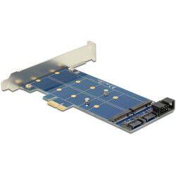 Karta PCI Express x1 2x M.2 NGFF Delock 89374