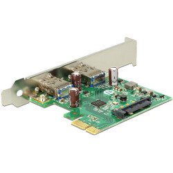 Karta PCI Express x1 do 2x zewn. USB-A 5Gbps Delock 89391