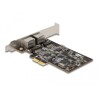 Karta PCI Express x2 2x RJ45 2,5 Gigabit LAN Delock 89392