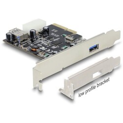 Karta PCI Express x4 do 1x zewn. + 1x wewn. USB-A SuperSpeed 10Gbps Delock 89399