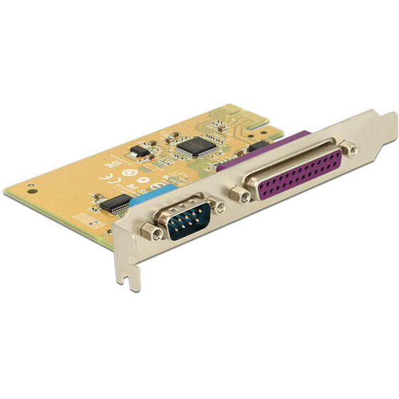Karta PCI Express x1 1x port szeregowy + 1x LPT Delock 89446
