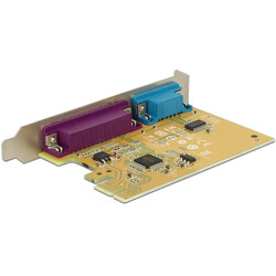 Karta PCI Express x1 1x port szeregowy + 1x LPT Delock 89446