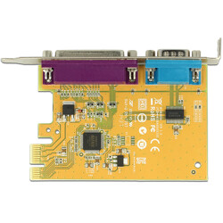 Karta PCI Express x1 1x port szeregowy + 1x LPT Delock 89446