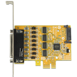 Karta PCI Express x1 4x port szeregowy z zasilaniem Delock 89447