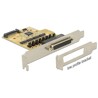 Karta PCI Express x1 4x port szeregowy z zasilaniem Delock 89447