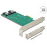 Karta PCI Express x1 2x M.2 key B low profile Delock 89473