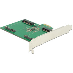 Karta PCI Express x1 2x mSATA wewn. Delock 89479