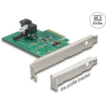 Karta PCI Express x4 1x NVMe M.2 PCI Express + 1x NVMe SFF-8643 low profile Delock 89517