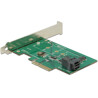 Karta PCI Express x4 1x NVMe M.2 PCI Express + 1x NVMe SFF-8643 low profile Delock 89517