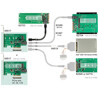 Karta PCI Express x4 1x NVMe M.2 PCI Express + 1x NVMe SFF-8643 low profile Delock 89517