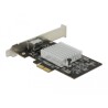 Karta PCI Express x2 1x RJ45 10 Gigabit LAN Marvell AQC113CS Delock 89528