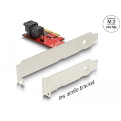 Karta PCI Express x4 1-portowa SFF-8643 NVMe low profile wewnętrzna Delock 89535