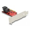 Karta PCI Express x4 1-portowa SFF-8643 NVMe low profile wewnętrzna Delock 89535