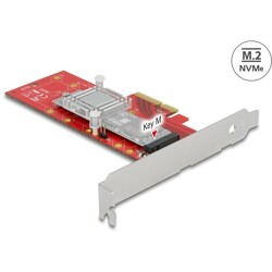 Karta PCI Express x4 1x NVMe M.2 key M 110mm z radiatorem low profile Delock 89577