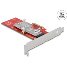 Karta PCI Express x4 1x NVMe M.2 key M 110mm z radiatorem low profile Delock 89577
