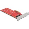 Karta PCI Express x4 1x NVMe M.2 key M 110mm z radiatorem low profile Delock 89577